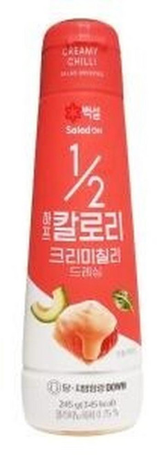백설 하프칼로리 크리미 칠리 드레싱, 245g, 1개