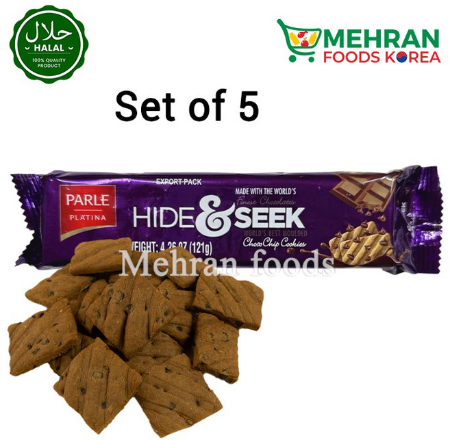 PARLE Hide and Seek Cookies Biscuits 82.5g (India) / 초코칩 쿠키, 5개