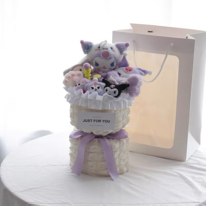 My Melody 絨毛玩偶花束, 1件, 庫洛米2+禮物袋