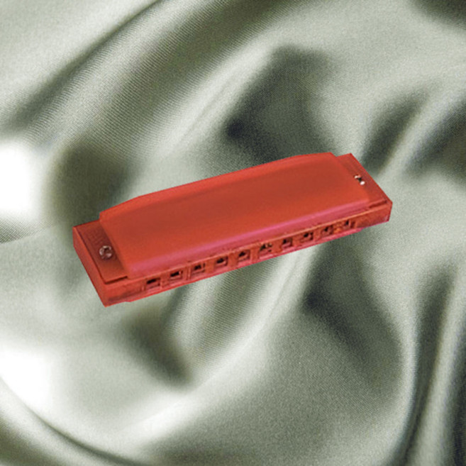 호너 하모니카 해피 컬러 하프 레드 다이어토닉 C M5154, 1개