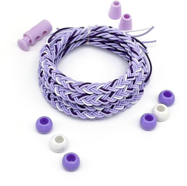 오호라스튜디오 롤롤 납작이 수제수경끈, 25 포도송이