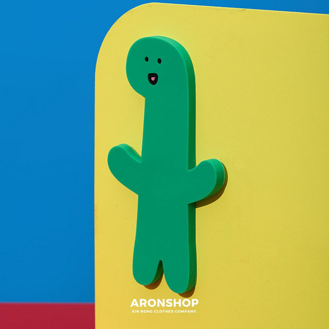 ARONSHOP JOGUMAN 韓國超人系列 造型磁鐵掛勾, 1個, 磁鐵掛勾-Brachio 舉手款, 磁鐵掛勾-Brachio 舉手款
