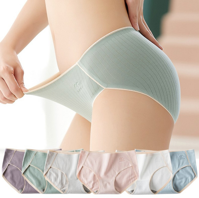 스타일아유 여성 팬티 스트라이프 3D 입체 LOGO 스판 여성팬티[AYG7PN0029]