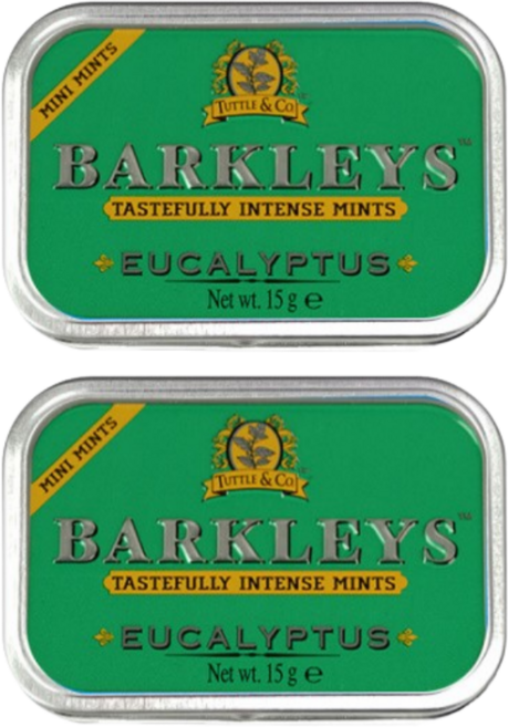 바클리즈 무설탕 미니 유칼립투스틴 15g, 2개