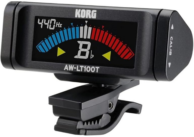 KORG 100시간 연속 구동 트럼펫트롬본용 클립식 튜너 AW-LT100T, 상세페이지 참조, 1개