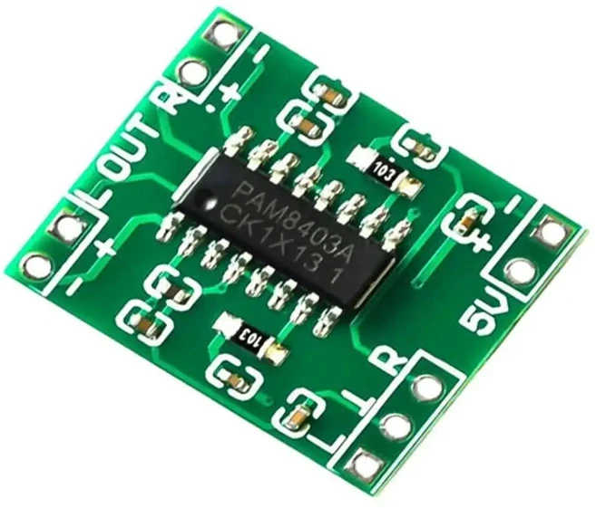 PAM8403 미니 보드 2X3w Arduino 2.5V-5.5V USB 전원 공급 장치용 2 채널 스테레오 디지털 오디오 증폭기, 03 4PCS