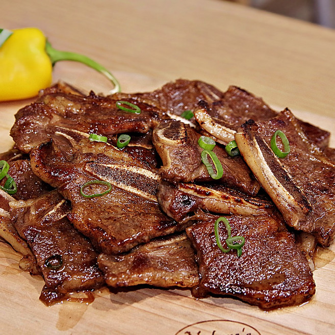 [피에이미트마켓] 서울갈비 초이스등급 양념LA갈비 인기만점 살밥많고 품질좋은 양념된LA갈비, 1.2kg, 2개