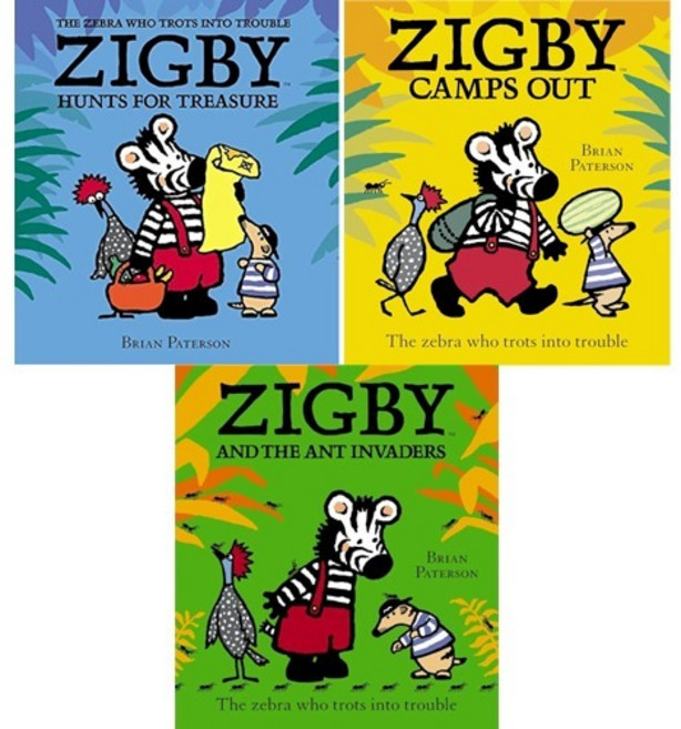 AR 2점대 사고뭉치 얼룩말 ZIGBY 시리즈 (3종택1) 영어원서 그림책 AR도서, B