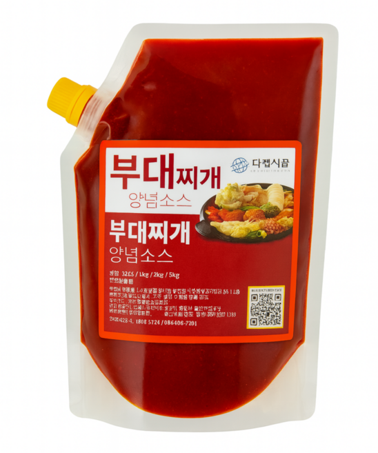 다렘부대찌개양념소스 2kg. 찌개양념 부대찌개 동태탕 매운양념 다렘식품, 2kg, 1개