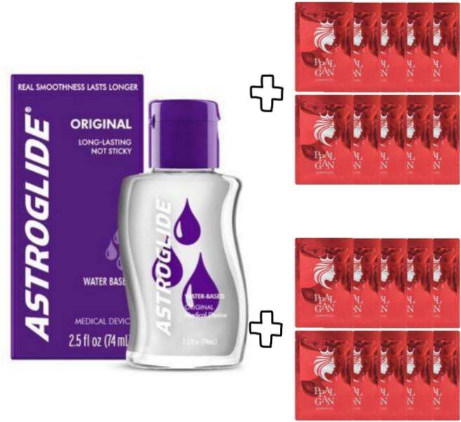 아스트로글라이드 오리지널 젤 + 팩젤20P 아스트라글라이드, 1개, 74ml