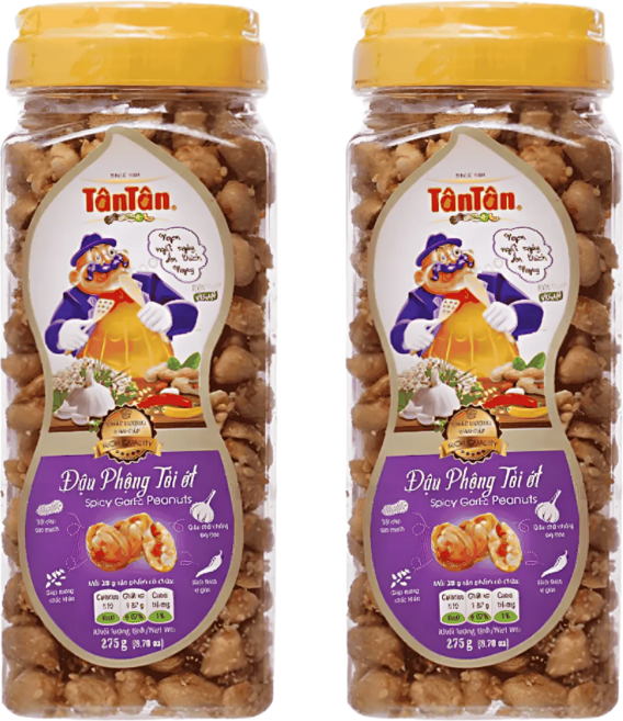 [TANTAN] 탄탄 마늘 칠리 땅콩 베트남 과자 260g X 2개