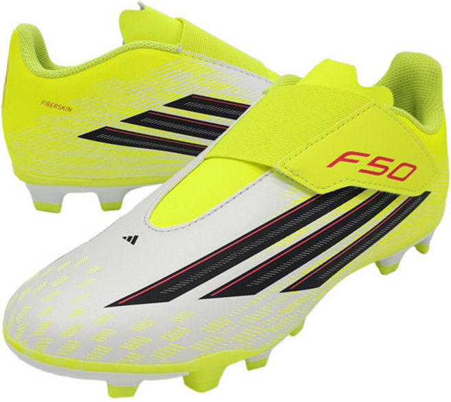 아디다스 F50 클럽 VEL 유소년용 끈 없는 벨크로 타입 인조잔디용 축구화