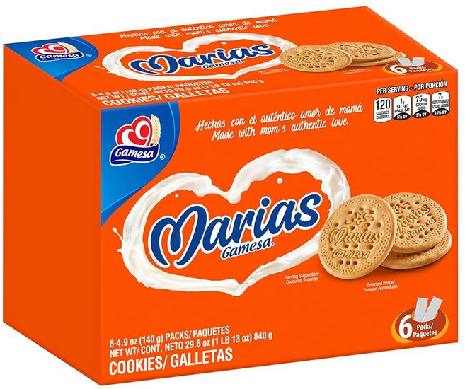 가메사 마리아스 쿠키 4.9온스 소매 총 29.6온스(6팩), Marias Cookie, 4.9 Ounce (Pack of 6)