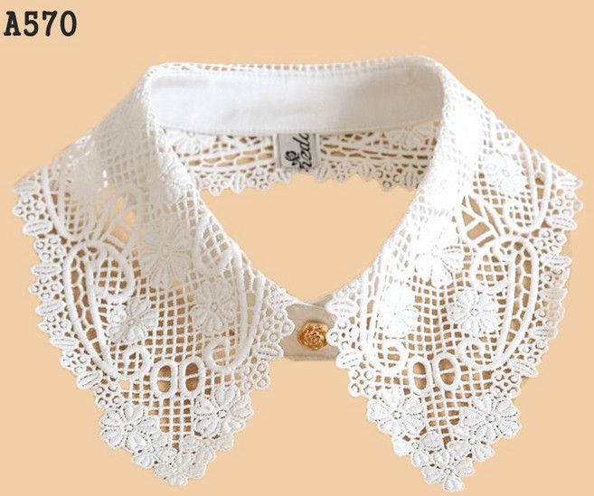 Makone 목폴라 넥카라 페이크카라 셔츠 레이스