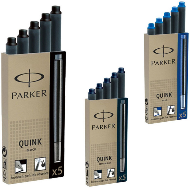 파카 잉크카트리지 5개입, 흑색, 1개