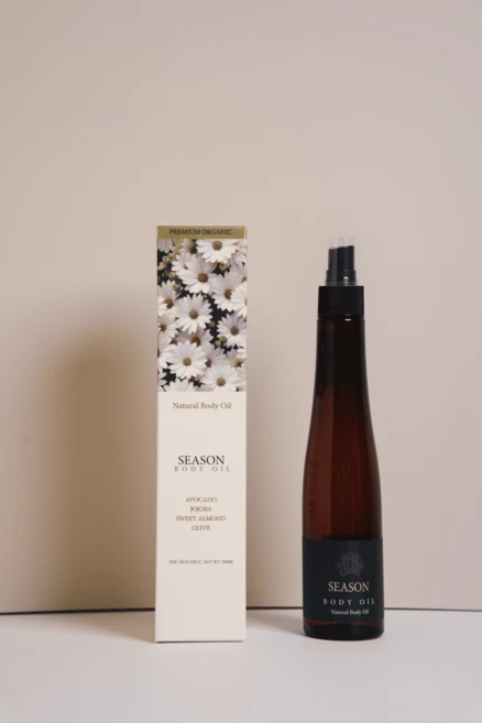 NATURAL BODY OIL 시즌 SEASON 바디 헤어 마사지 오일 태국 베트남 여행, 1개, 200ml - 쿠팡