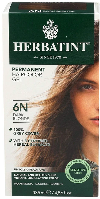 허버틴트 퍼머넌트 헤어컬러 젤 135ml, Dark Blonde, 1개 - 쿠팡