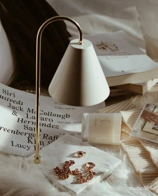 MaboSmart 대리석 캔들워머 러블리 클래식 워머세트 캔들 라이트 나이트 라이트 녹는 왁스 램프 타이밍, 흰색, 타이밍 지불