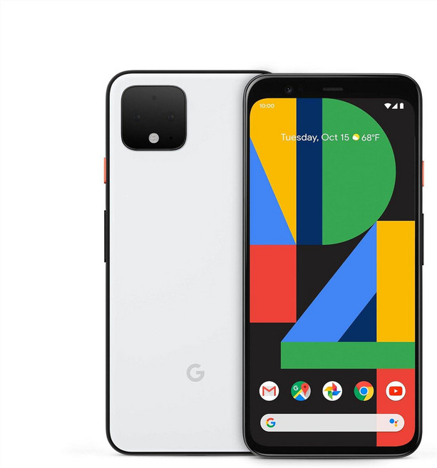 Google Pixel 4 구글 픽셀 4 스마트 폰 - 언락 북미판 공기계, 64GB, 화이트