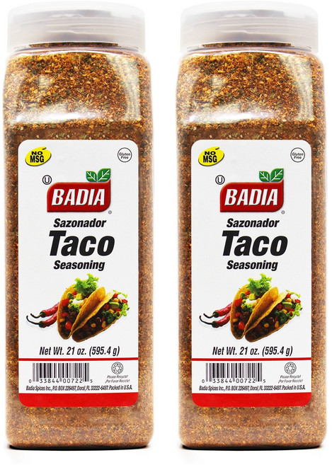 바디아 타코 시즈닝, 595.4g, 2개