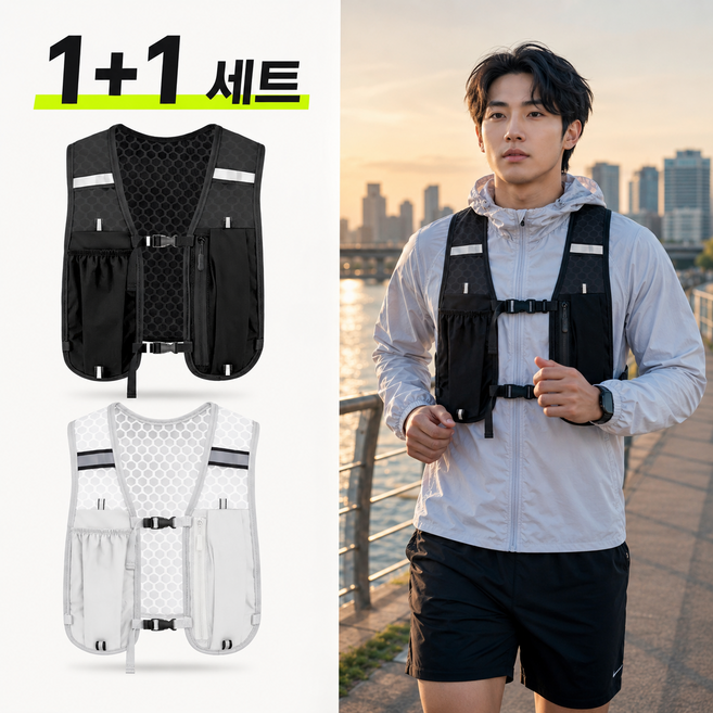 초경량 트레일 러닝 조끼 남녀공용 마라톤 등산 아웃도어 베스트 가방