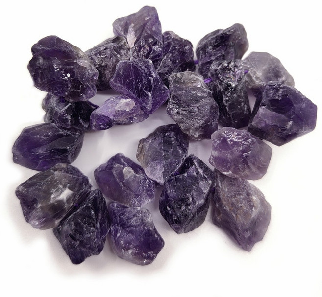 천연 자수정 러프 원석 어메티스트 힐링 파워 스톤 크라운 차크라 명상, 300g, 1개