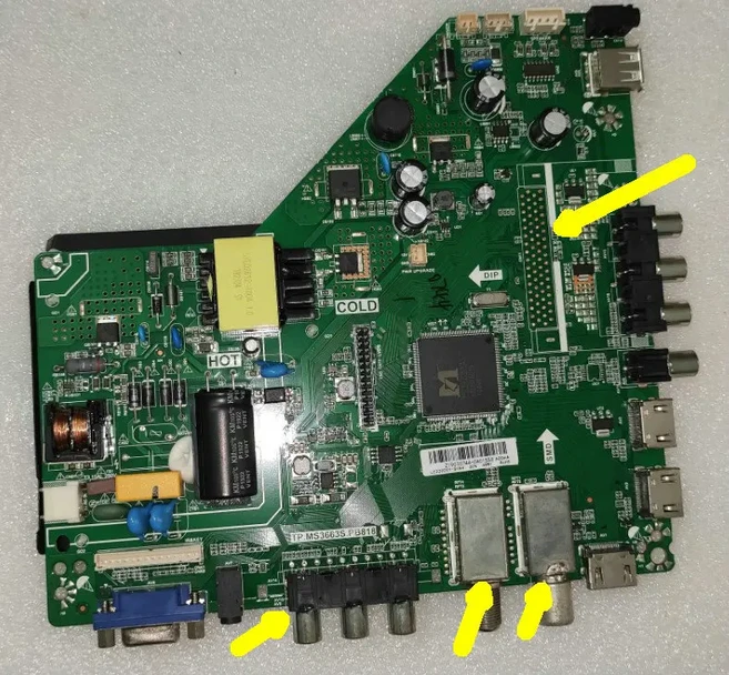 TP.MS3663S.PB818 LCD TV 3-in-one 마더보드 백라이트 전압 34--44v 550ma 1366x768, 01 빠른  Mainland, 03 2T NO SD NO CI