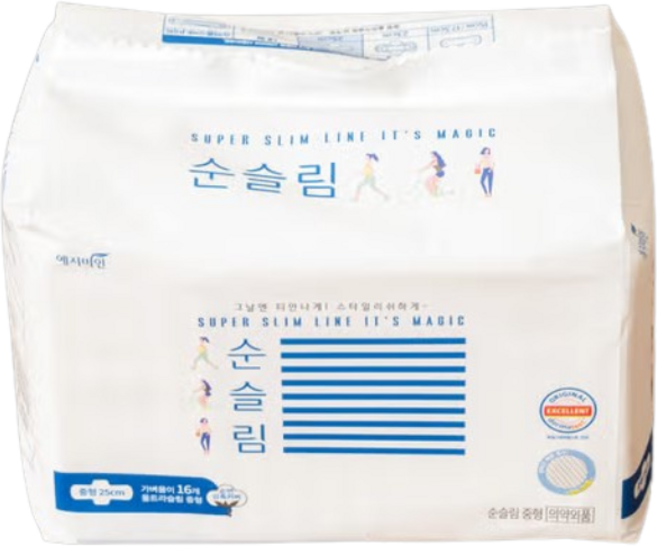 예지미인 순슬림 중형, 16개입, 1개