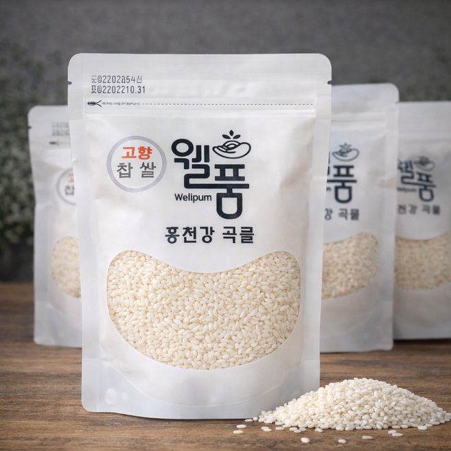사계절한입 홍천 누룽지향 고향찹쌀 500g, 2개