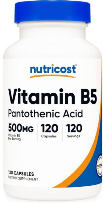 뉴트리코스트 판토텐산 비타민B5 500mg 240캡슐