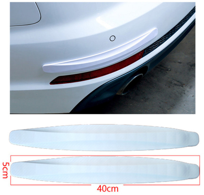 2Pc 40x5CM 자동차 범퍼 보호대 가드 안티 스크래치 스트립 스티커 4PCS 14x2.5CM 문 보호 충돌 바디