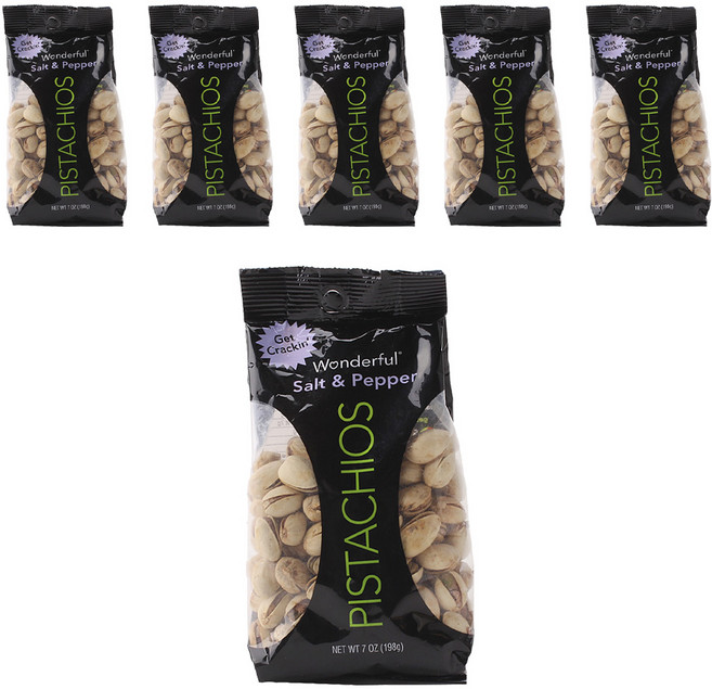 원더풀피스타치오스 솔트 & 페퍼, 198g, 6개
