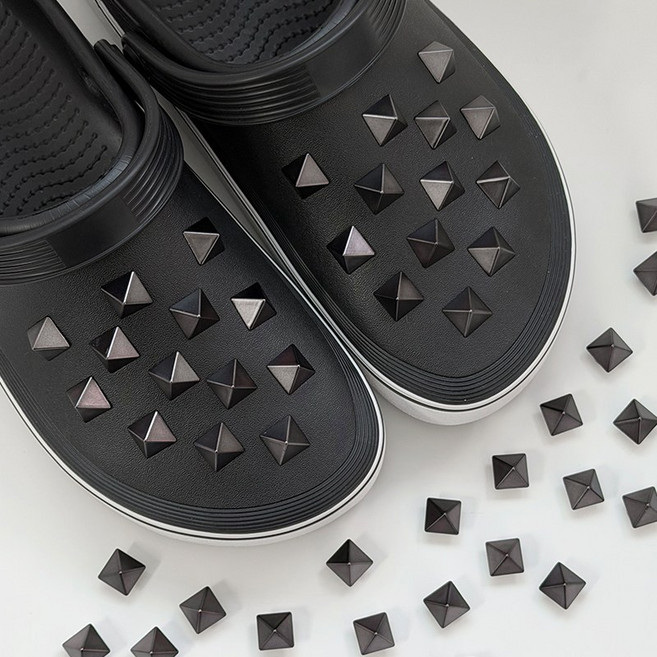 퍼니펀 남자 신발 파츠 26pcs 풀세트 5종 메탈 실버 골드 블랙