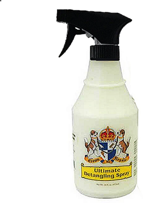 미국 크라운로얄 울티메이트 디탱글링 스프레이 473ml 엉킴제거방지 중장모 도그쇼 애견미용사 스프레이, 1개 - 쿠팡