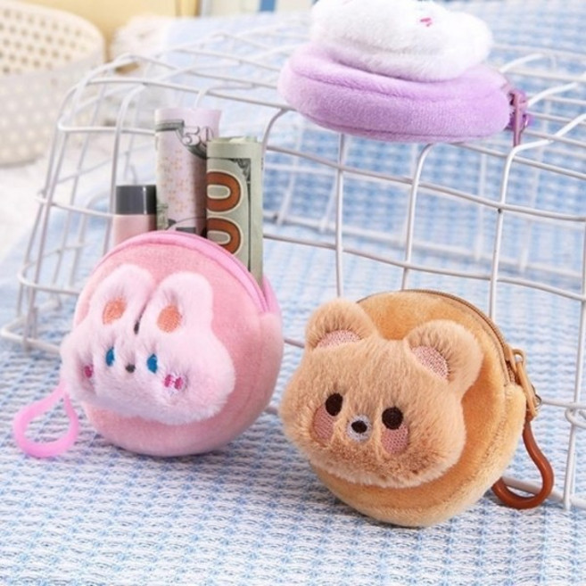 기타 [큰손할인] 캐릭터포켓파우치 곰돌이 키링 귀여운 동전지갑 크리스마스 선물 미니 동물