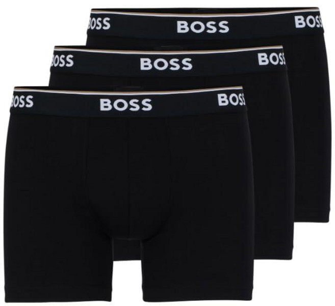 Hugo Boss 남성용 면 사각 팬티 3팩 트루 블루/스카이 캡틴/포지 아이언 M