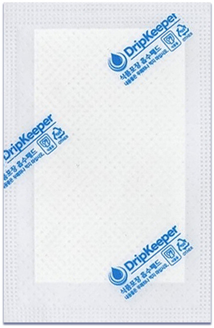 미트패드 9x13cm SAP패드 핏물수분제거 정육패드 신선습지 흡수지, 6000개