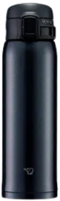 ZOJIRUSHI象印 SM-SR48E超輕量彈蓋真空保溫杯 單手開啟, 時尚黑(BC), 1個, 480ml