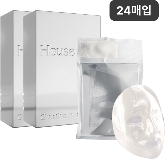99% 고순도 글루타치온 함유 / 하우스오브비 글루타치온 페이스 필름, 2개, 12개입