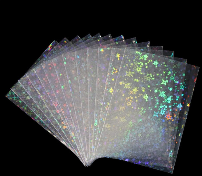 YGG 포토카드 홀로그램 슬리브 57x 88mm, 100개, 별