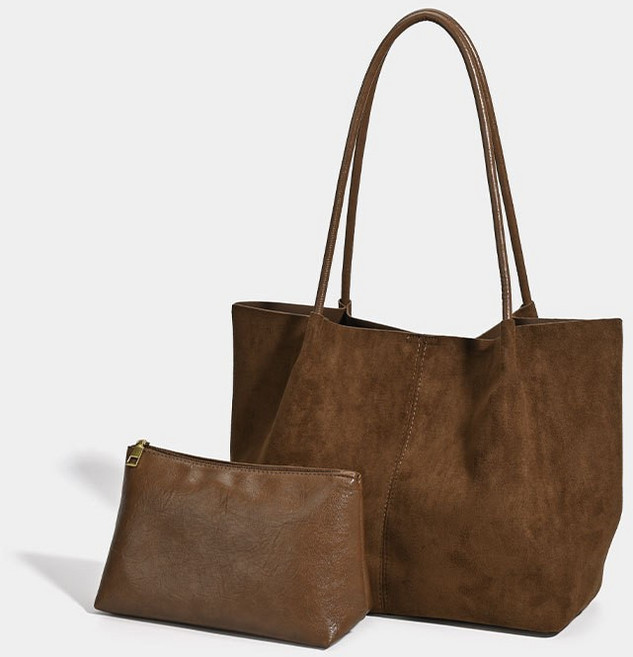 비상루트 숄더백 파우치 세트 여성 데일리 토트백