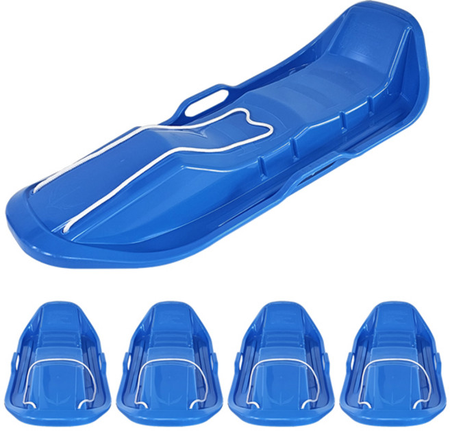 뉴플라스틱 국내생산 눈썰매 NSB-1040 어린이 2인용 유아 키즈 1인용 아동 휴대용, 눈썰매 NSB-1040 청색, 5개