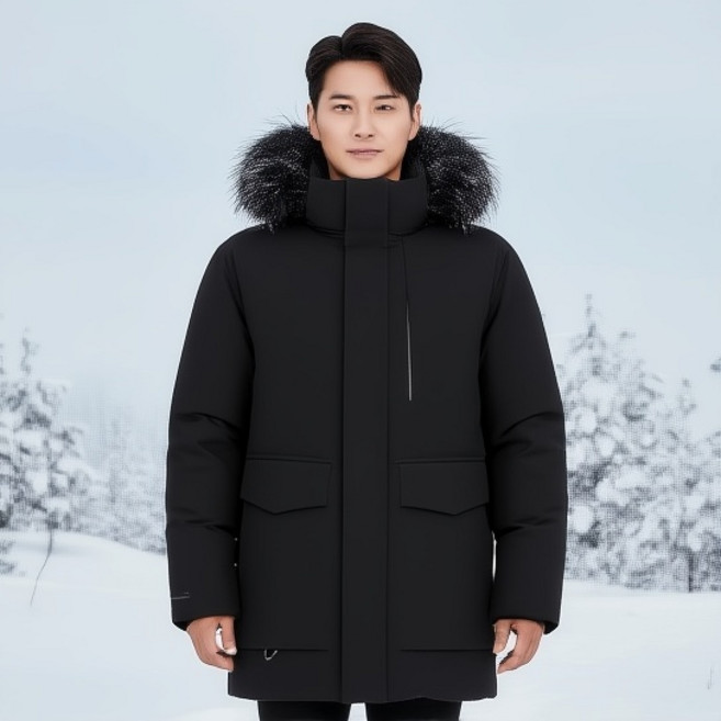 밀레 MILLET 따뜻하고 예쁜 남자 남궁민 윈드스토퍼 야상 헤비 구스다운