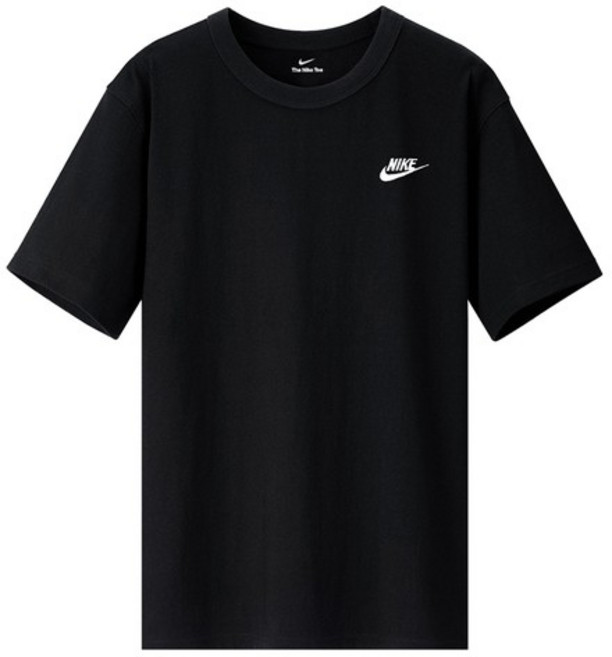 나이키 NSW 클럽 반팔티 블랙 남자 티셔츠 상의 라운드티 면티 AR4997-013