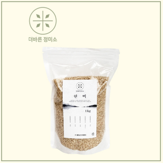 더바른 정미소 현미, 1개, 1kg