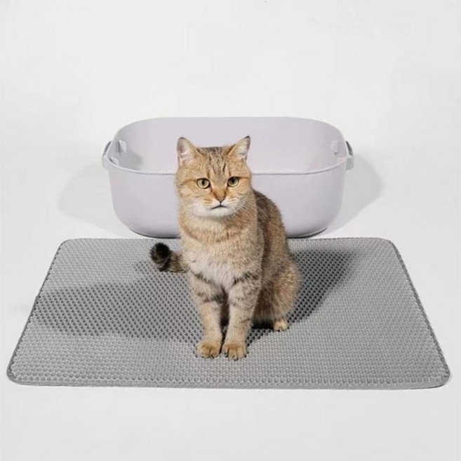 매트 모래 화장실 발판 고양이 벌집모양 고양이매트 고양이화장실매트 고양이모래매트, 없음