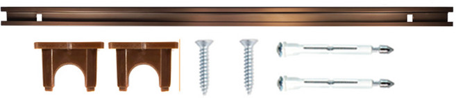 마이토우 액자걸이 레일 50cm 단품 길이 연장 설치용 레일커넥터 포함 액자걸이 별매, 1개, 모카 브라운