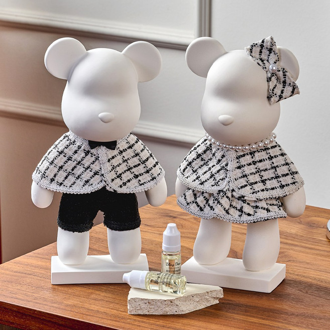 블링디어 빅베어브릭 석고방향제 실내 디퓨저 인테리어소품 집들이선물, 디어베어, 선택안함, 선택안함