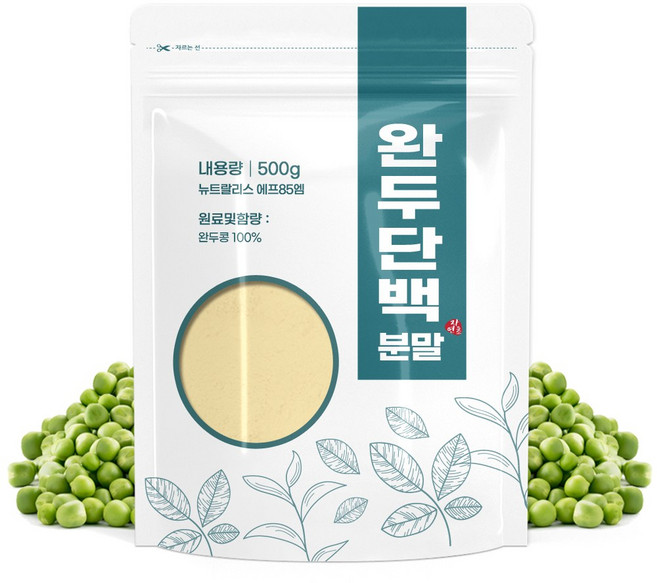 완두콩 단백질 가루 분말 500g, 1개