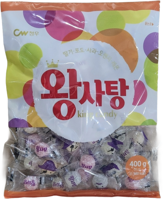 청우 왕사탕 400g, 1개